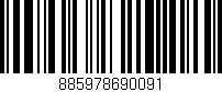 Código de barras (EAN, GTIN, SKU, ISBN): '885978690091'