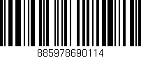 Código de barras (EAN, GTIN, SKU, ISBN): '885978690114'