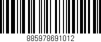 Código de barras (EAN, GTIN, SKU, ISBN): '885978691012'