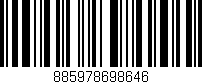 Código de barras (EAN, GTIN, SKU, ISBN): '885978698646'