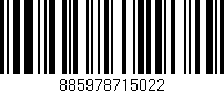 Código de barras (EAN, GTIN, SKU, ISBN): '885978715022'