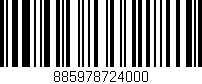 Código de barras (EAN, GTIN, SKU, ISBN): '885978724000'