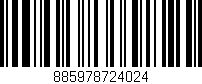 Código de barras (EAN, GTIN, SKU, ISBN): '885978724024'