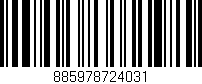 Código de barras (EAN, GTIN, SKU, ISBN): '885978724031'