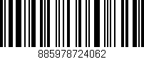 Código de barras (EAN, GTIN, SKU, ISBN): '885978724062'