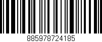 Código de barras (EAN, GTIN, SKU, ISBN): '885978724185'