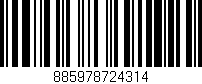 Código de barras (EAN, GTIN, SKU, ISBN): '885978724314'