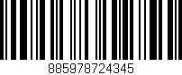 Código de barras (EAN, GTIN, SKU, ISBN): '885978724345'