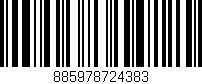 Código de barras (EAN, GTIN, SKU, ISBN): '885978724383'