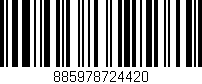Código de barras (EAN, GTIN, SKU, ISBN): '885978724420'