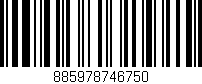 Código de barras (EAN, GTIN, SKU, ISBN): '885978746750'