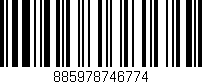 Código de barras (EAN, GTIN, SKU, ISBN): '885978746774'