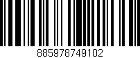Código de barras (EAN, GTIN, SKU, ISBN): '885978749102'