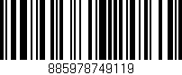 Código de barras (EAN, GTIN, SKU, ISBN): '885978749119'