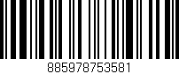 Código de barras (EAN, GTIN, SKU, ISBN): '885978753581'