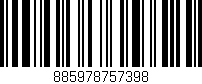 Código de barras (EAN, GTIN, SKU, ISBN): '885978757398'