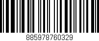 Código de barras (EAN, GTIN, SKU, ISBN): '885978760329'