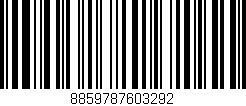 Código de barras (EAN, GTIN, SKU, ISBN): '8859787603292'