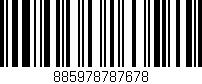 Código de barras (EAN, GTIN, SKU, ISBN): '885978787678'