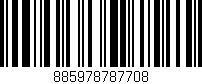 Código de barras (EAN, GTIN, SKU, ISBN): '885978787708'
