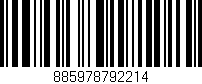Código de barras (EAN, GTIN, SKU, ISBN): '885978792214'