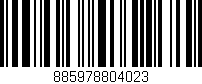 Código de barras (EAN, GTIN, SKU, ISBN): '885978804023'