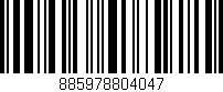 Código de barras (EAN, GTIN, SKU, ISBN): '885978804047'