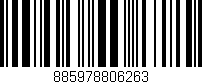 Código de barras (EAN, GTIN, SKU, ISBN): '885978806263'