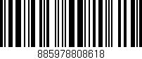 Código de barras (EAN, GTIN, SKU, ISBN): '885978808618'