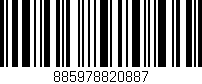 Código de barras (EAN, GTIN, SKU, ISBN): '885978820887'