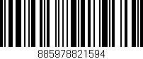 Código de barras (EAN, GTIN, SKU, ISBN): '885978821594'