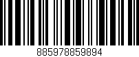 Código de barras (EAN, GTIN, SKU, ISBN): '885978859894'