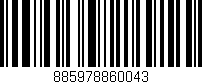 Código de barras (EAN, GTIN, SKU, ISBN): '885978860043'