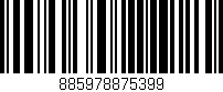 Código de barras (EAN, GTIN, SKU, ISBN): '885978875399'