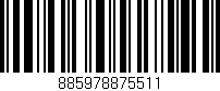 Código de barras (EAN, GTIN, SKU, ISBN): '885978875511'