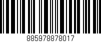 Código de barras (EAN, GTIN, SKU, ISBN): '885978878017'