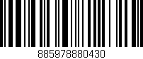 Código de barras (EAN, GTIN, SKU, ISBN): '885978880430'