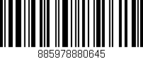 Código de barras (EAN, GTIN, SKU, ISBN): '885978880645'