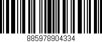 Código de barras (EAN, GTIN, SKU, ISBN): '885978904334'