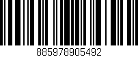 Código de barras (EAN, GTIN, SKU, ISBN): '885978905492'