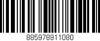 Código de barras (EAN, GTIN, SKU, ISBN): '885978911080'