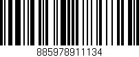 Código de barras (EAN, GTIN, SKU, ISBN): '885978911134'