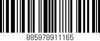 Código de barras (EAN, GTIN, SKU, ISBN): '885978911165'