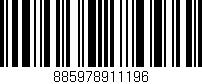 Código de barras (EAN, GTIN, SKU, ISBN): '885978911196'
