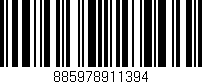 Código de barras (EAN, GTIN, SKU, ISBN): '885978911394'