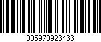 Código de barras (EAN, GTIN, SKU, ISBN): '885978926466'