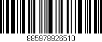 Código de barras (EAN, GTIN, SKU, ISBN): '885978926510'