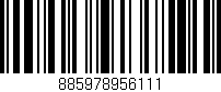 Código de barras (EAN, GTIN, SKU, ISBN): '885978956111'