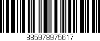 Código de barras (EAN, GTIN, SKU, ISBN): '885978975617'