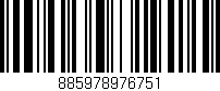 Código de barras (EAN, GTIN, SKU, ISBN): '885978976751'